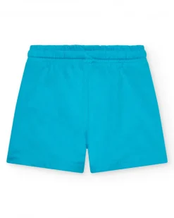 Bermuda bleue pour garçon avec taille élastique