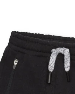 Bermuda noire pour garçon avec taille ajustable