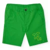 Bermuda para niño en verde con estampado de palmera