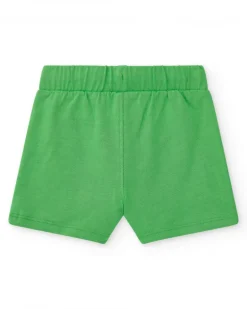 Bermuda verte pour garçon avec phrase "Have Fun"