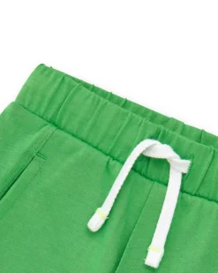 Bermuda verte pour garçon avec phrase "Have Fun"
