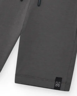Bermudas pour garçon en gris avec taille ajustable et poches
