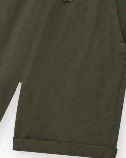 Bermudas pour garçon en vert avec taille ajustable et poches.
