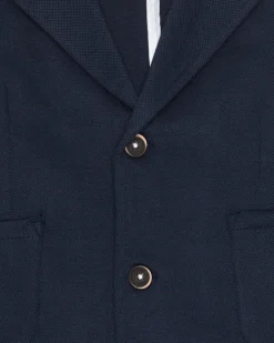 Blazer bleu marine pour garçon avec fermeture à deux boutons