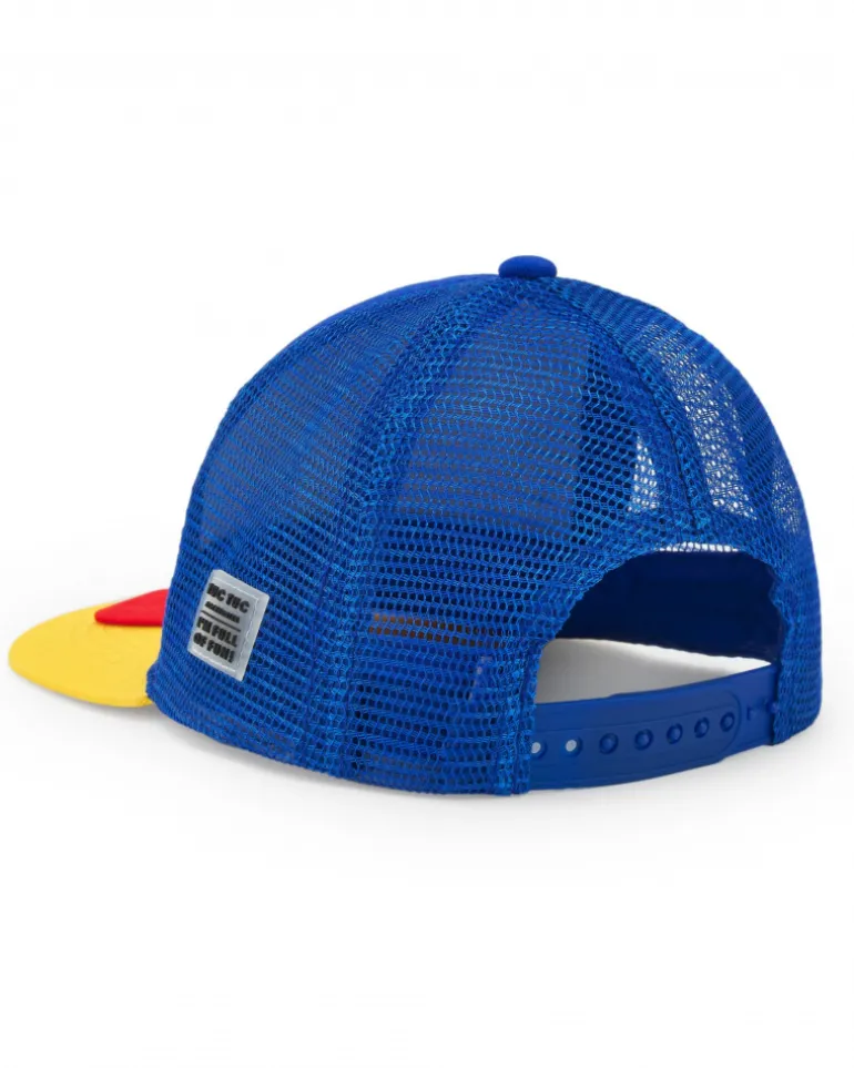 Casquette bleue pour garçon avec visage d’animal et fermeture ajustable