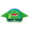 Casquette verte pour garçon avec visage souriant et oreilles