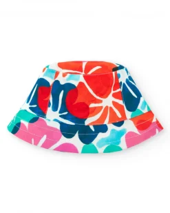 Chapeau pour fille avec imprimé floral