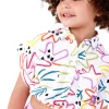 Chemise blanche pour fille avec imprimé et nœud frontal