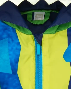 Coupe-vent vert pour garçon avec design de requin