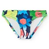 Culotte de bain verte, bleue et rouge pour fille