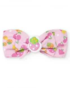 Diadème en tricot pour fille couleur lilas avec nœud