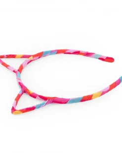 Diadème multicolore pour fille avec oreilles décoratives