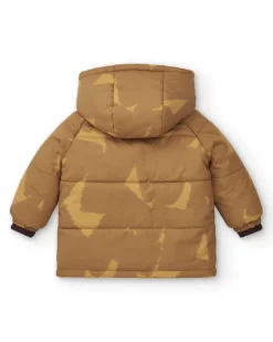 Doudoune garçon marron imprimé "Hero" de la collection Super Natural