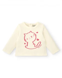 Ensemble fille crème et rose avec motif chaton collection Lovely Kittens