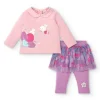Ensemble fille rose avec jupe en tulle collection Glitter Tales