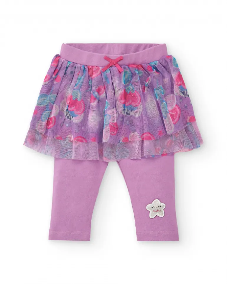 Ensemble fille rose avec jupe en tulle collection Glitter Tales