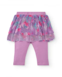 Ensemble fille rose avec jupe en tulle collection Glitter Tales