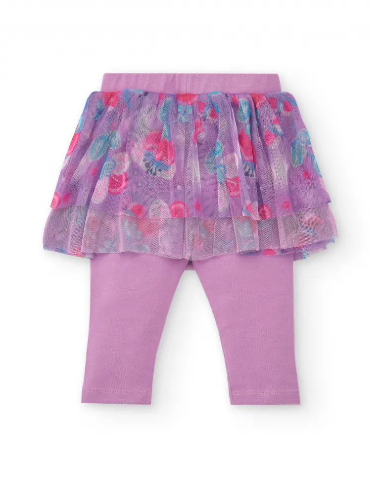 Ensemble fille rose avec jupe en tulle collection Glitter Tales