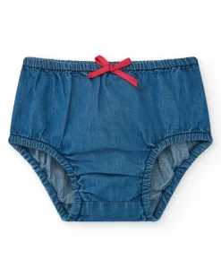 Ensemble pour fille avec t-shirt blanc de méduse et jupe en denim à volants