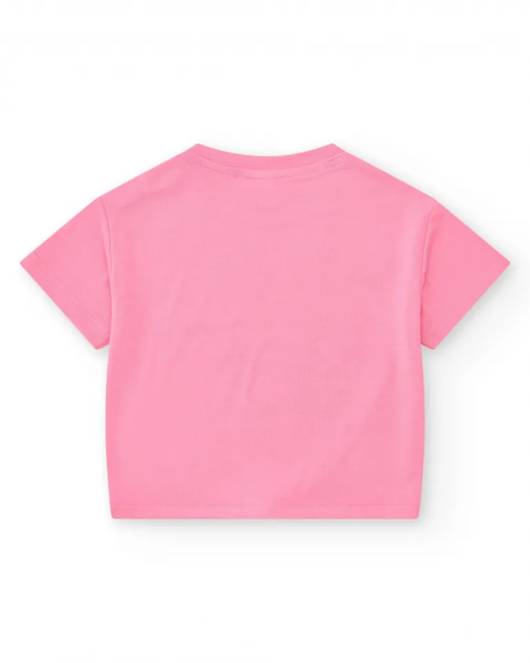 Ensemble pour fille avec deux t-shirts et shorts imprimés