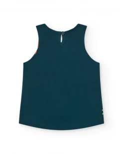 Ensemble pour fille avec t-shirt à bretelles et leggings cyclistes