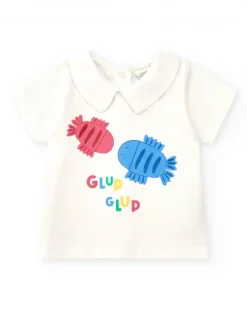 Ensemble pour garçon avec t-shirt blanc et shorts