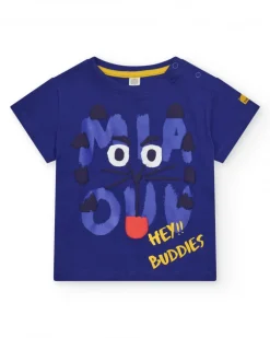 Ensemble pour garçon avec t-shirt bleu et short jaune