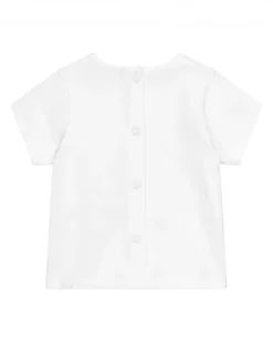 Ensemble pour garçon avec t-shirt blanc d'éléphant, veste bleue avec capuche et pantalon long bleu