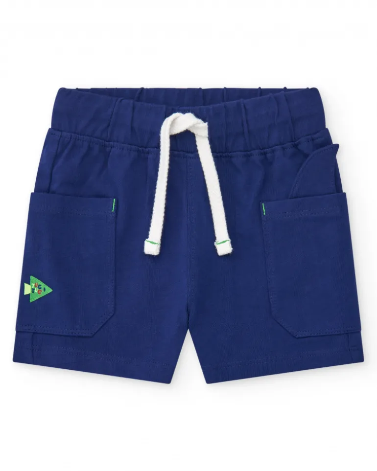 Ensemble pour garçon avec t-shirt de requin et short bleu
