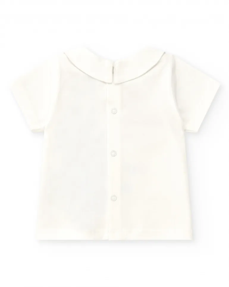 Ensemble pour garçon avec t-shirt blanc et shorts