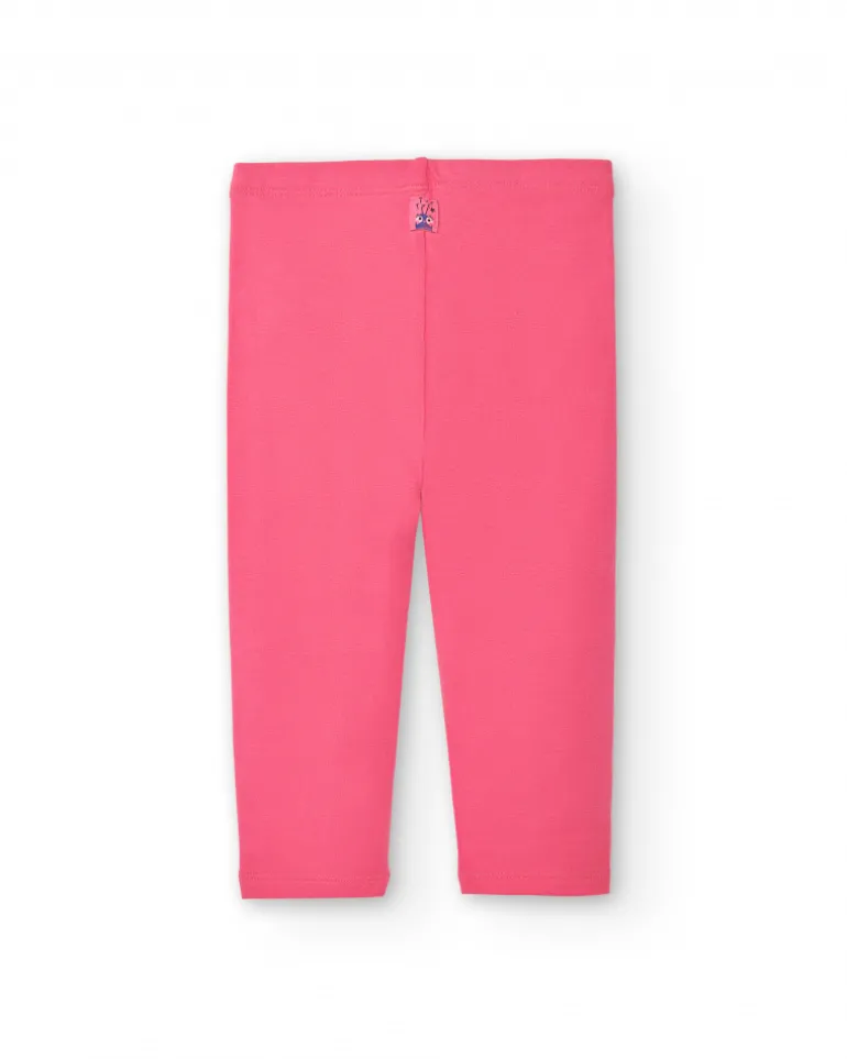 Ensemble t-shirt manches longues et leggings fille rose et bleu avec étoiles imprimées Superbe collection