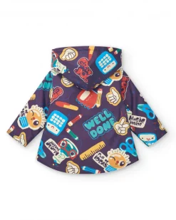 Imperméable garçon multicolore imprimé scolaire collection Big Brains