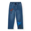 Jean garçon imprimé graphique bleu collection Skater Life