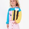 Jupe en tissu pour fille en rose avec des boutons décoratifs en forme de cœur Happy Garden