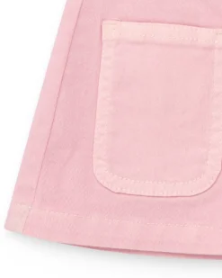 Jupe en tissu pour fille en rose avec des boutons décoratifs en forme de cœur Happy Garden