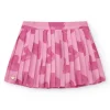 Jupe plissée rose pour fille avec imprimé abstrait