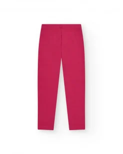 Legging court pour fille en rose fuchsia avec taille élastique.