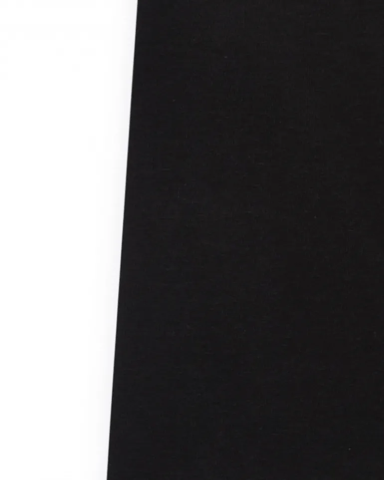 Legging court pour fille en noir avec taille élastique.
