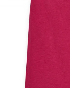 Legging court pour fille en rose fuchsia avec taille élastique.