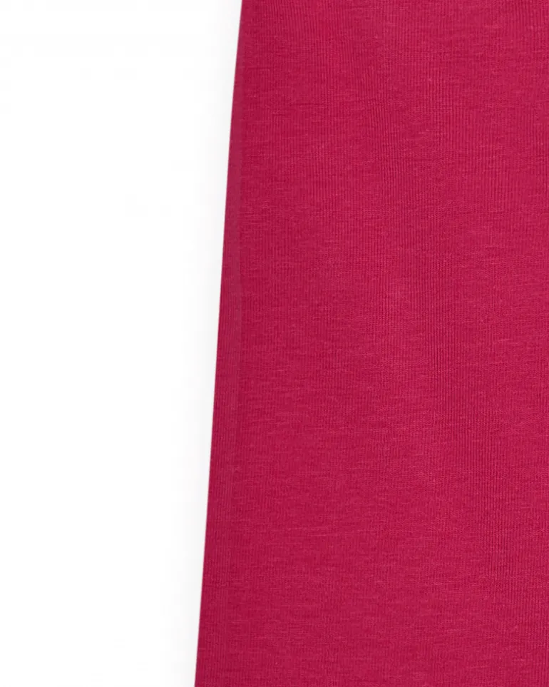 Legging court pour fille en rose fuchsia avec taille élastique.