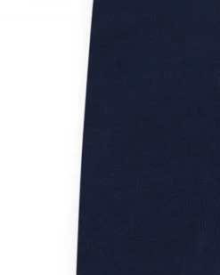 Legging court pour fille en bleu marine avec taille élastique.