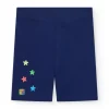 Legging cycliste bleu marine pour fille avec étoiles