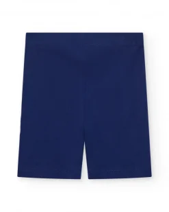 Legging cycliste bleu marine pour fille avec étoiles