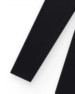 Legging pour fille en noir avec taille élastique.