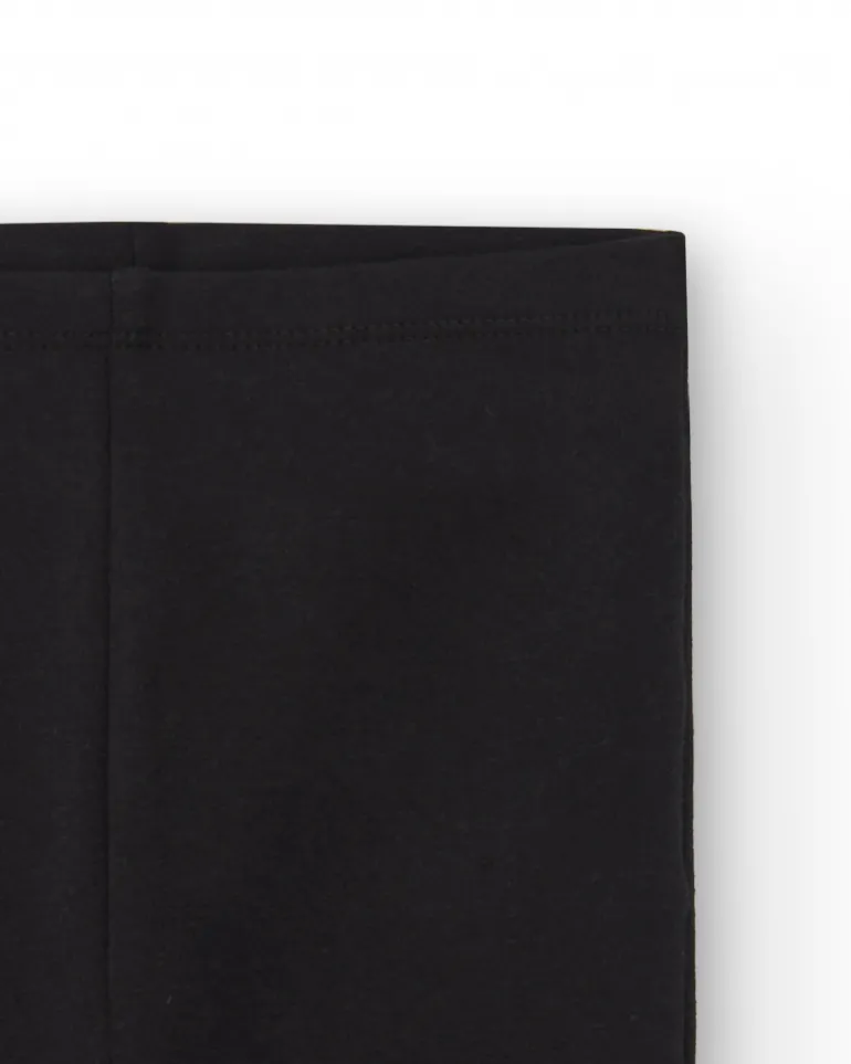Leggings fille en noir avec imprimé de cœurs collection Cartoon Calling