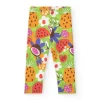 Leggings verts pour fille avec imprimé de fruits tropicaux