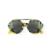 Lunettes de soleil vertes pour garçon avec imprimé camouflage