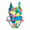 Maillot de bain pour fille avec imprimé marin et ouvertures latérales