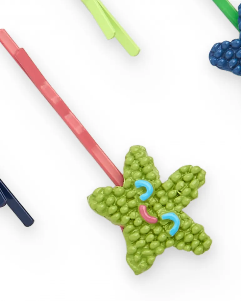 Pack de barrettes pour fille avec poissons colorés