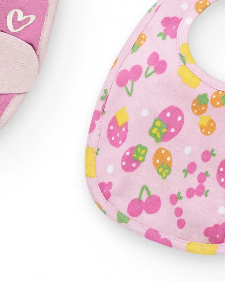 Pack de bavoirs pour fille couleur rose